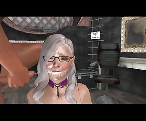 Elsa người chủ sở hữu của đít chai đuôi-hình mông, và sau phom sexx đó uống nước tiểu